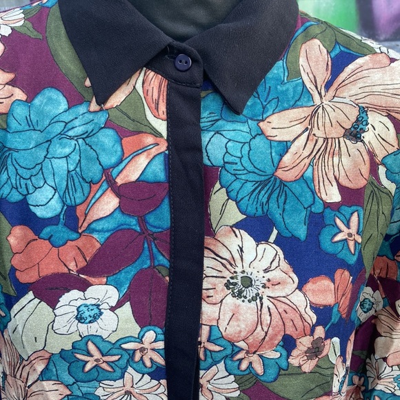 Zara Floral Shirt Dress with Pockets - Picture 13 of 16